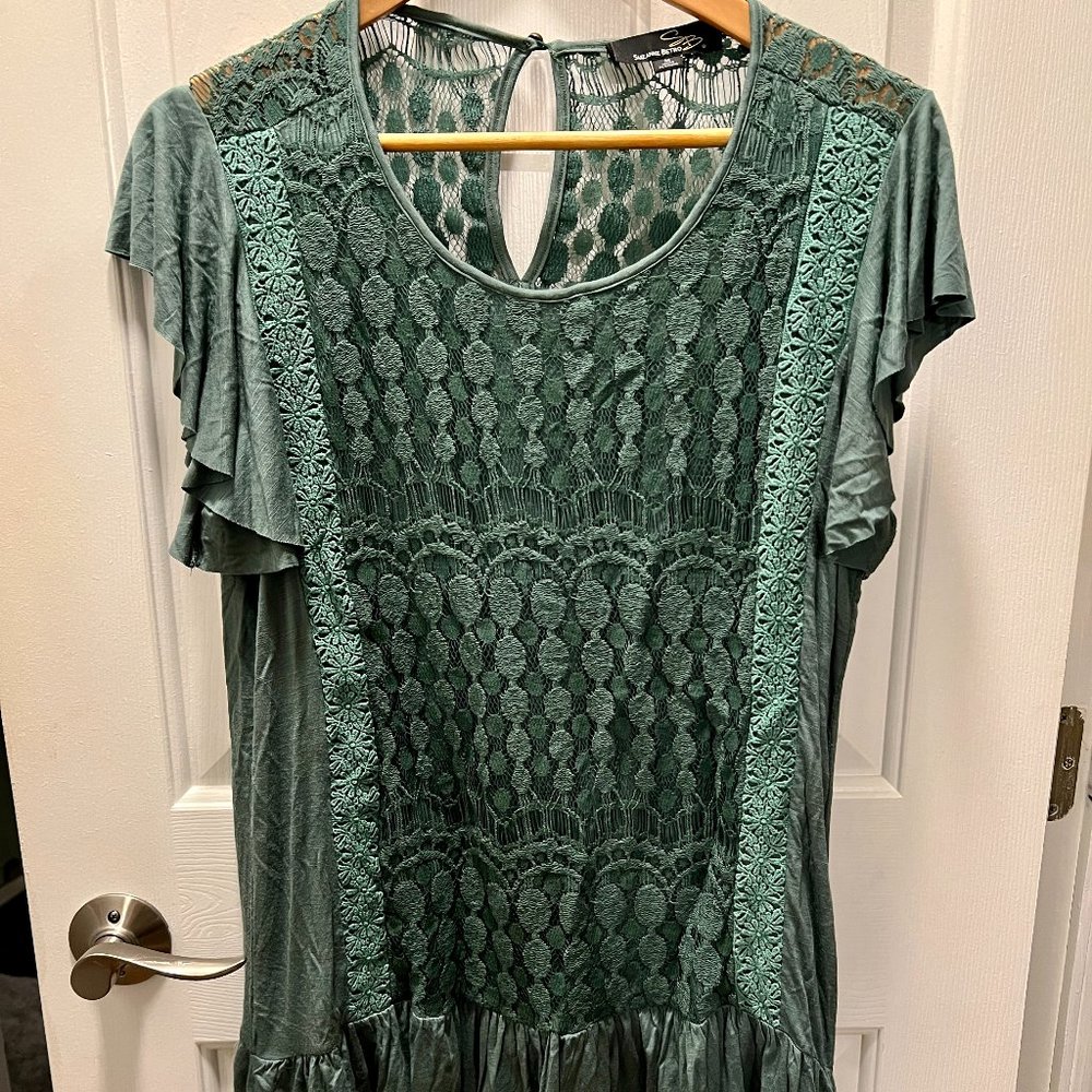Suzanne Betro Boho style dress / shirt Size M